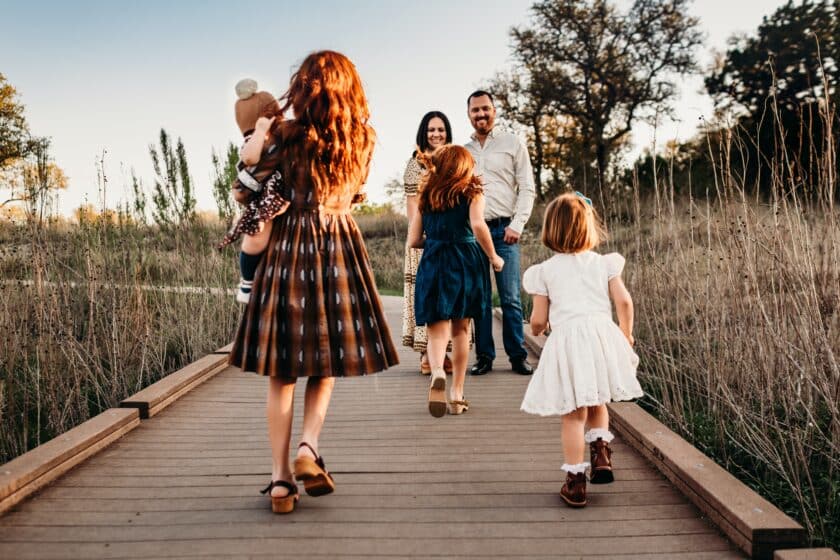 Taking family portraits your clients will love for their holiday cards.